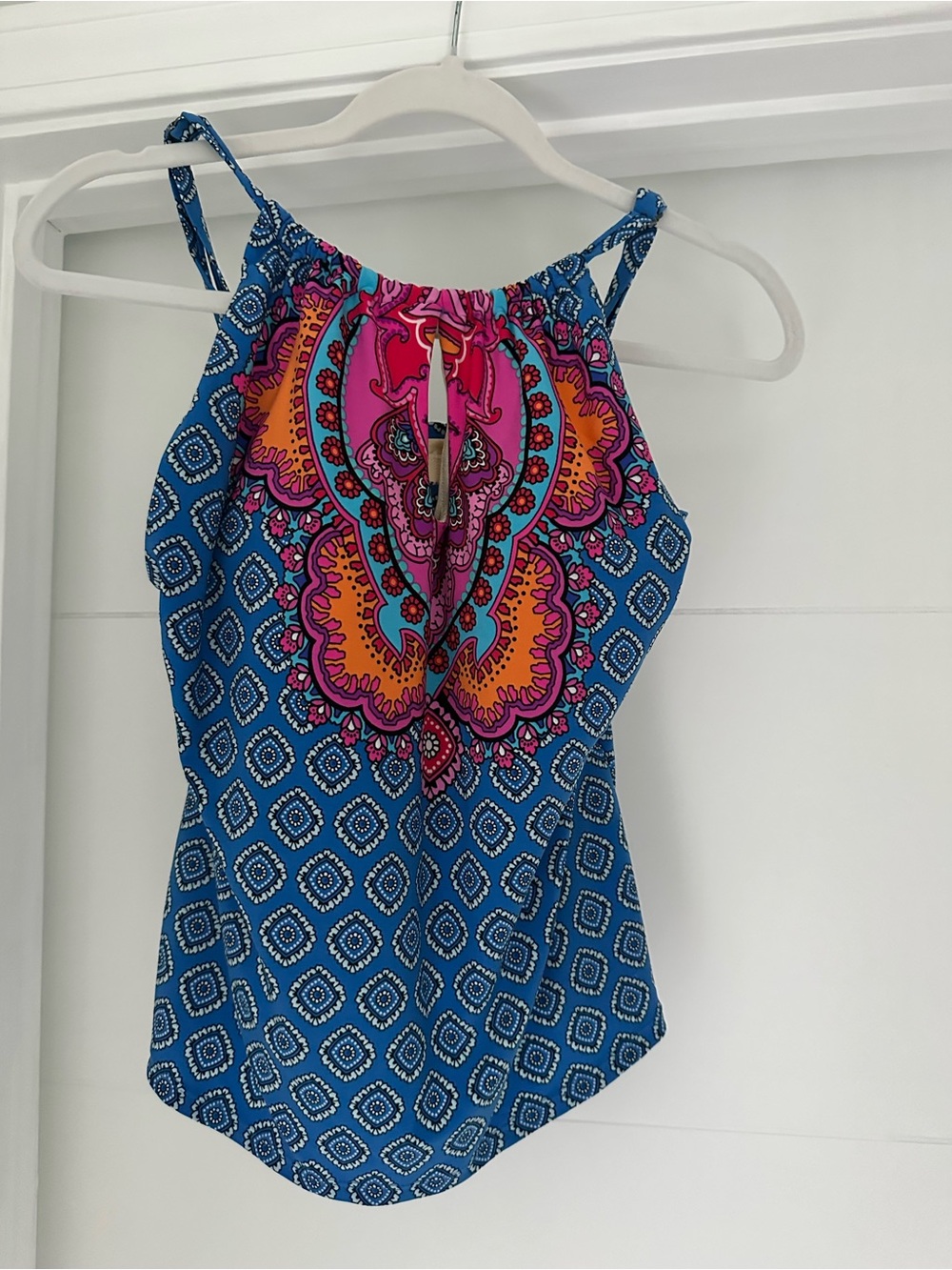 Keyhole Tankini with adjustable straps